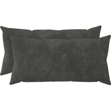 Kissenbezug 2 pcs HEERLEN Anthrazit 40 x 70 cm vidaXL