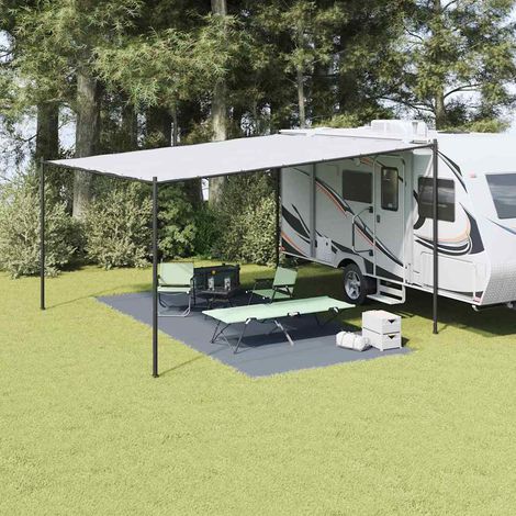 Zeltteppich Blau und Grau 550 x 250 cm Polyethylen