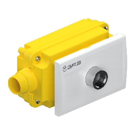 Scatola gas ad incasso con raccordi in uscita 3/4" x 1/2" teco