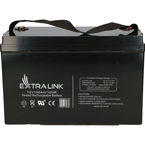 Extralink AKUMULATOR BATTERY ACCUMULATOR AGM 12V 100AH - Batterie Sealed Lead Acid (VRLA) (1/3)