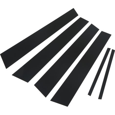 pièces de garniture autocollante de montant de porte latérale noir brillant pour Dodge Charger 2011-2021 (1/5)