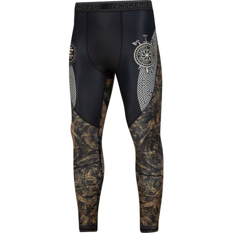 Leggings de sport Slavica Orbis pour homme, taille M, noirs