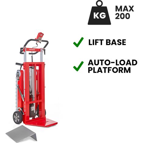 Carretilla sube escaleras eléctrica Buddy Lift para transporte de fotocopiadoras con batería AGM estándar elevación eléctrica 200 kg (1/5)