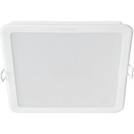 Downlight LED Carré Slim Meson 17W Coupe 150x150mm Blanc chaud 3000K (1/4)
