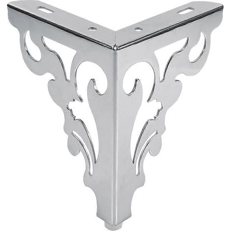 Pieds de canapé en métal poli avec motif ajouré, pieds de table, d'armoire et de lit, accessoires de meubles, 15 cm. (1/5)