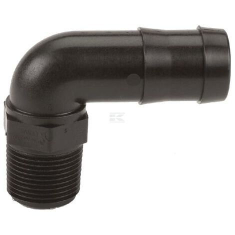 Boquilla de manguera 3/4" macho NPT x 1" 90掳 BANJO HB07510090 (1/2)