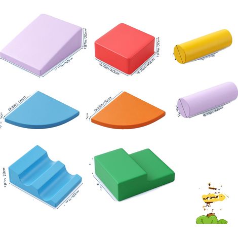 Installation d'escalade, Blocs en mousse souple, Conception de jeu sécurisée, A (1/2)