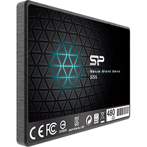 Silicon Power  S56  480 GB  Fattore di forma SSD 2,5"  Interfaccia SSD SATA  Velocità di lettura 560 MB/s  Velocità di scrittura 530 MB/s
