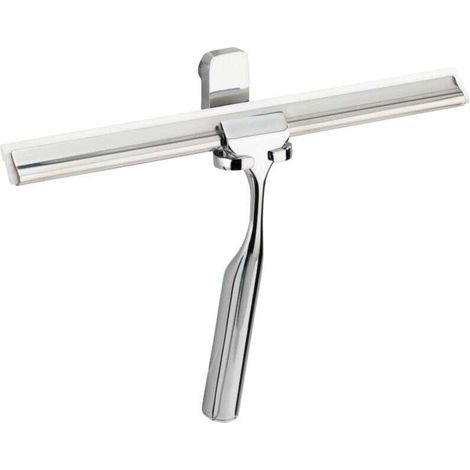 Raclette de douche, raclette salle de bain mural, Premium, Acier Inox, 25x16,5x5 cm, brillant (1/4)