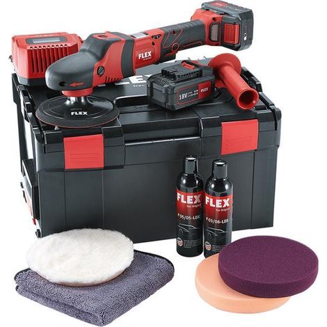 Flex Power Tools 465119 Rotary Polisher 150mm 18V 2 x 5.0Ah Li-ion FLXPE150PSET (1/3)