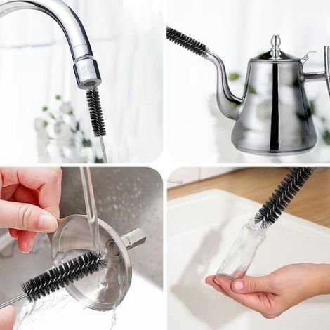Extra lange, flexible Abflussreinigungsbürste (200 cm) für Abflüsse und Siphons (1/5)