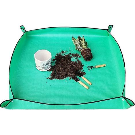 Extra dicke, stabile 600D Oxford-Pflanzmatte, 100 cm B x 100 cm L, strapazierfähige Stoffbeschichtung, wasserdichte Pflanzunterlage für Sukkulenten und Zimmerpflanzen