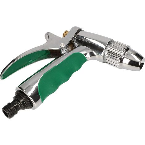 KOTARBAU Pistolet à eau avec jet d'eau réglable chromé pour tuyau d'arrosage (1/5)