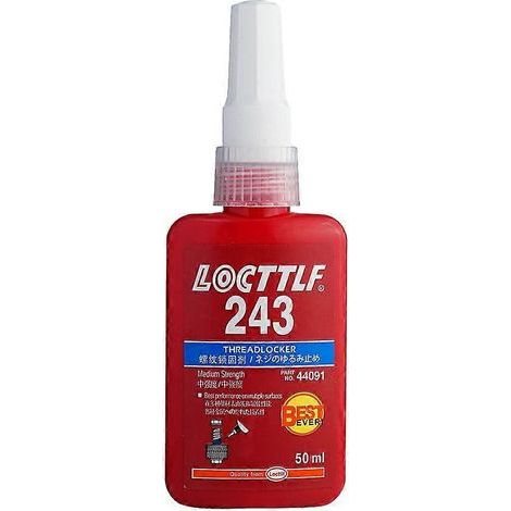 Colle à vis 243. colle anaérobie 243. mastic anti-desserrage haute résistance pour métaux. fixation filetée 271 (1/4)