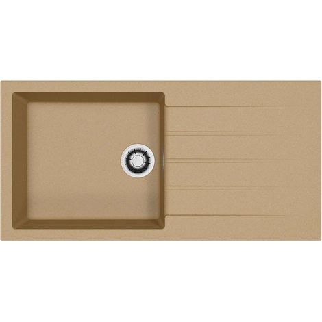 Alveus Cadit - Evier en granit 100x50 cm, Quick-Close, clay 1149162 (1/2)