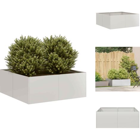 Jardinière 80x80x30 cm acier inoxydable - Jardinière - Jardinières - Pot De Fleurs - Support De Jardinière (1/5)
