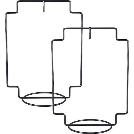 Lot de 2 supports suspendus avec crochets (1/3)