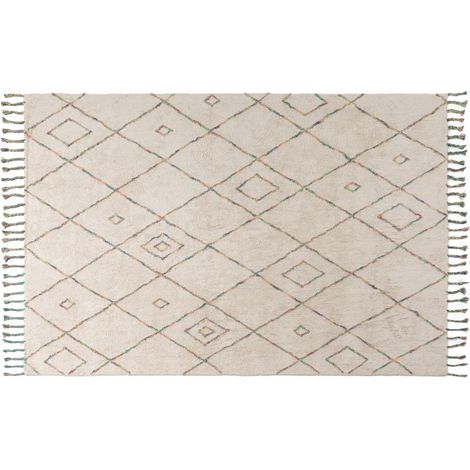 Teppich 150x80 beige/mehrfarbig KAFET