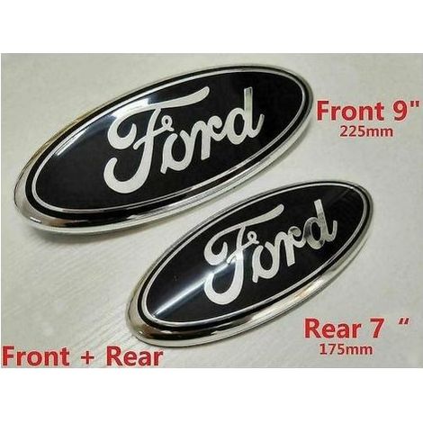 Schwarzes Kühlergrill-Emblem vorne und hinten für Ford Transit (2006-2014, Mk6 und Mk7)