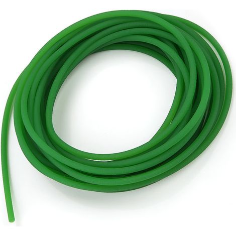 Courroie ronde en polyuréthane PU à surface rugueuse verte pour transmission (5 mm x 10 m) (1/5)