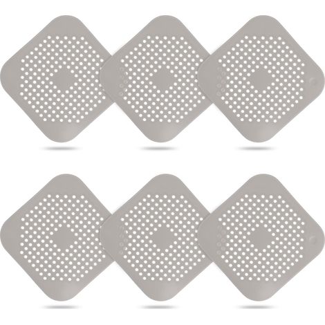6 PCS Protection de Drain de Silicone, Filtre Evier Cuisine et Filtre Cheveux Douche, Bouchon Evier Silicone Anti Cheveux (1/5)
