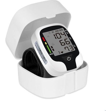 Tensiomètre électronique de type poignet pour usage domestique, mesure entièrement automatique de la pression artérielle de type poignet, instrument de mesure de diffusion vocale (1/4)