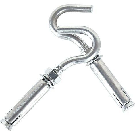 Boulons à Expansion M10 304 en Acier Inoxydable Chevilles Boulons Crochet Ouvert Expansion Vis Boulons 5-Pack