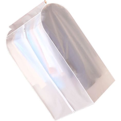 Housse anti-poussière suspendue pour vêtements, translucide, imperméable et respirante, en PEVA, pour armoire, 50 x 60 x 90 cm (1/5)