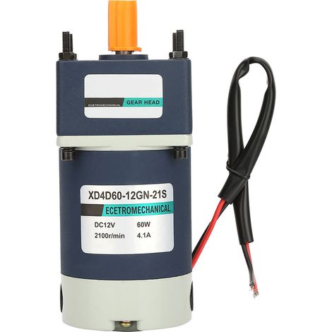 12V 60W Permanentmagnet-Gleichstrommotor mit Getriebe XD4D60-12GN-21S (1/5)