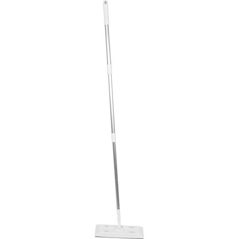 Balai Télescopique 3 Sections Lingette Non Tissée Jetable pour Sols, Cadre en Alliage D'aluminium, Rotation 360°, pour Nettoyage Maison et Bureau (1/5)