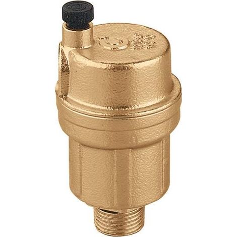 Purgeur chauffage central 3/8" M – En laiton pour haute pression jusqu'à 10 bar – Pour installations de chauffage – Caleffi ROBOCAL®