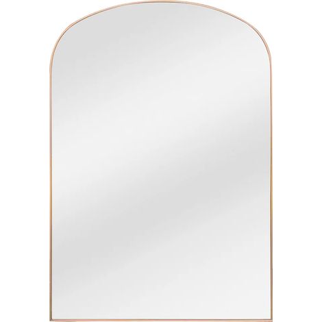 Grand miroir arche en aluminium - L. 118 x H. 170 cm - Doré - SONAVA (1/5)