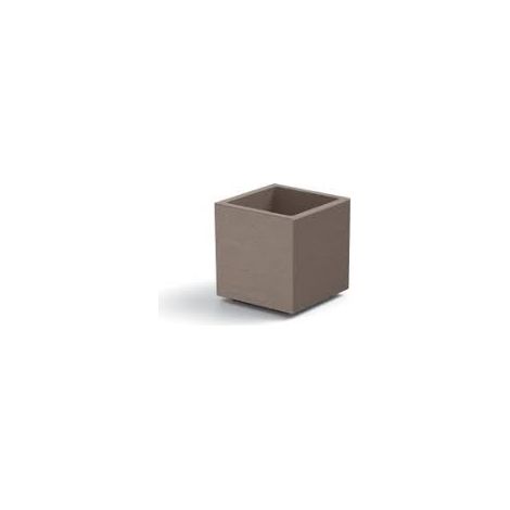 VASO FIORIERA CUBO MATHERIA 40CM AVANA