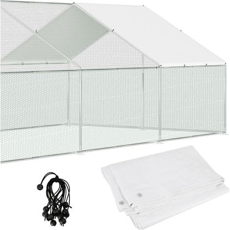 Jiubiaz Bâche imperméable en PE pour poulailler, couverture pour volaille (1/5)