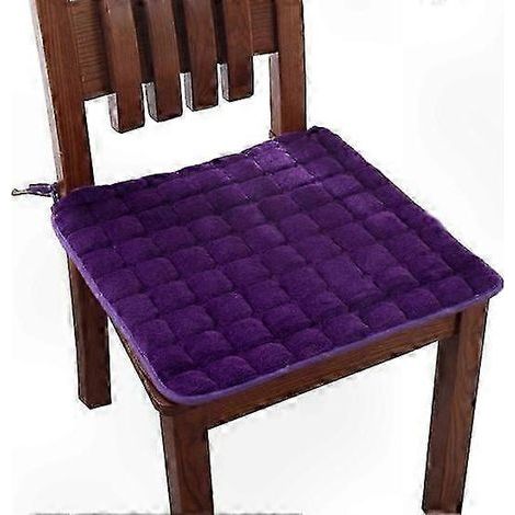 Coussin d'assise ergonomique pour chaise de bureau - sangles confortables. violet (1/5)