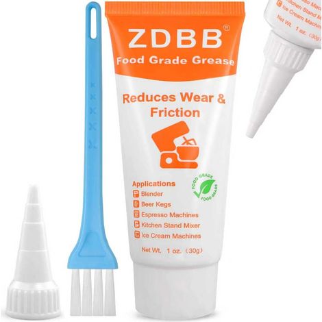 Graisse lubrifiante pour mixeur Lubrifiant pour équipement alimentaire Graisse pour machine à café, lot de 1 tubes de 30 ml (1/5)