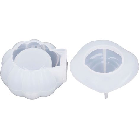 Moules en Silicone Citrouille Halloween Réutilisables, Démoulage Facile DIY avec Couvercle pour Maison (1/5)