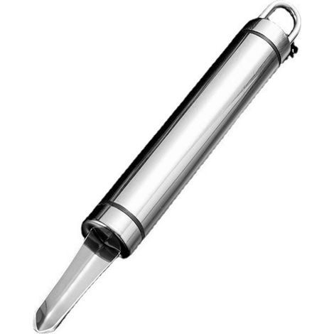 Évideur à longanes en acier inoxydable, outil multifonctionnel portable pour retirer le cœur du fruit, pour la maison, les voyages et les fêtes. (1/5)