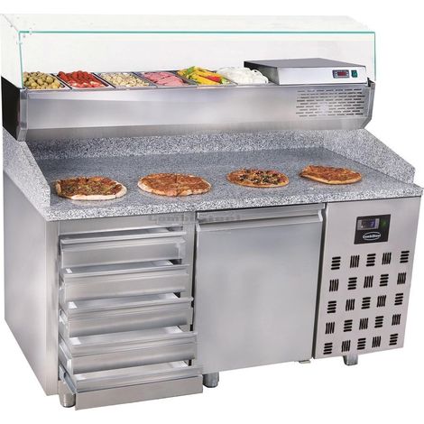 Table réfrigérée pizza porte et tiroirs - Combisteel