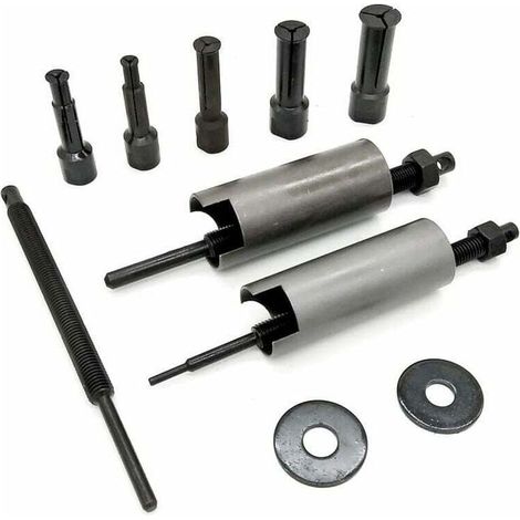 Lauwexe – 12-teiliger Abziehersatz für Lager – Für Innenlager von 9 bis 23 mm – Chrom-Vanadium-Stahl – Korrosionsschutzbehandlung