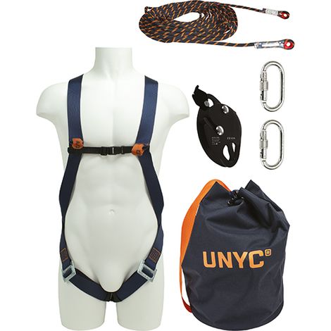Budget T.1 FRENEHARD Gurtzeugset 10m Seil + 2 Verbinder + Tasche - QSFEPI101/101