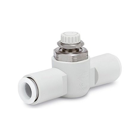 Raccord silencieux et réducteur d'échappement SMC AS2, R 1/4, 8mm ( Prix pour 1 )