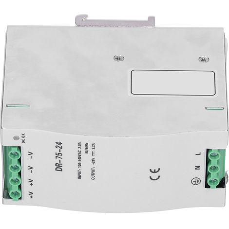 BERM@ (Authorized) DR-75-24 Rail Mount Switching Power Supply, Input Voltage 100-240VAC (1/5)