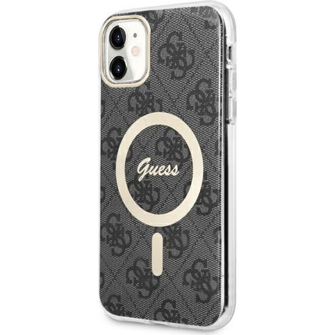 Guess Hardcase 4G MagSafe iPhone 11 Hülle Schwarz (1/5)