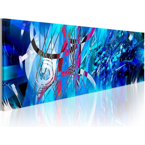 Quadro - Pioggia turchese - 135x45 (1/4)
