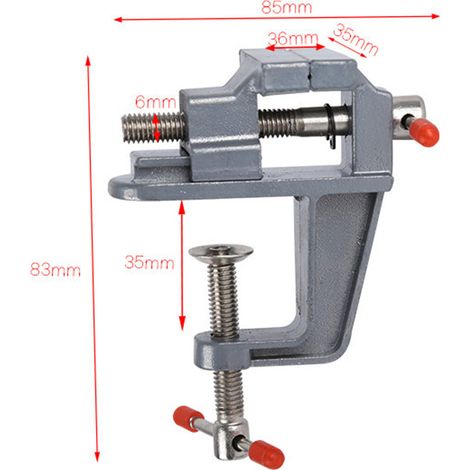 Petite pince de passe-temps Miniature en aluminium sur Table, Mini-outil multifonctionnel (1/5)