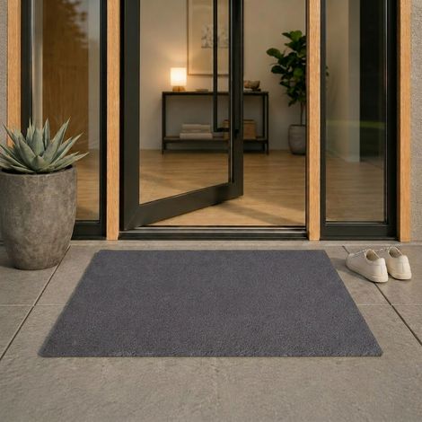 Alfombra de coco 80x120cm - Gris - 24 mm de espesor