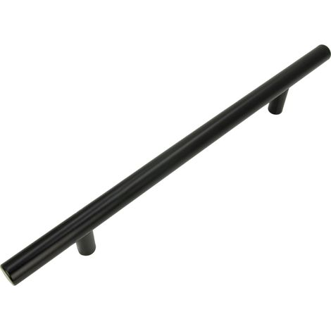 Poignée de meuble Railing 160 mm noire (1/5)