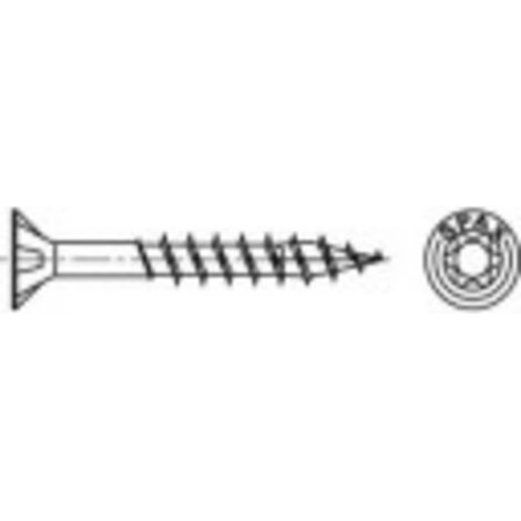 Tornillos para madera spax 4cut 50mm plateado 200 piezas