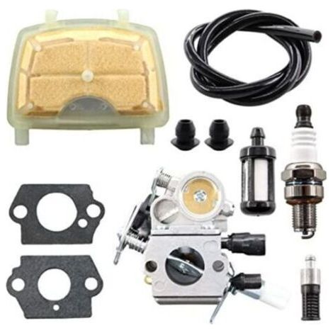 Carburateur avec Kit de réparation pour tronçonneuse MS171 MS181 MS201 MS211 MS 181 171 211 Zama C1Q-S123C C1Q-S119C C1Q-S121C C1Q-S269 1139 120 0619 avec filtre à air 1139 120 1602 (1/4)